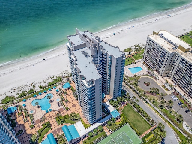 1520 Gulf Blvd Unit 1505, Clearwater Beach, FL 33767 - bird's eye view of a pool and unending shoreline