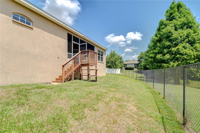 6519 Twin Bridges Dr, Zephyrhills, FL 33541 - view of yard featuring stairs
