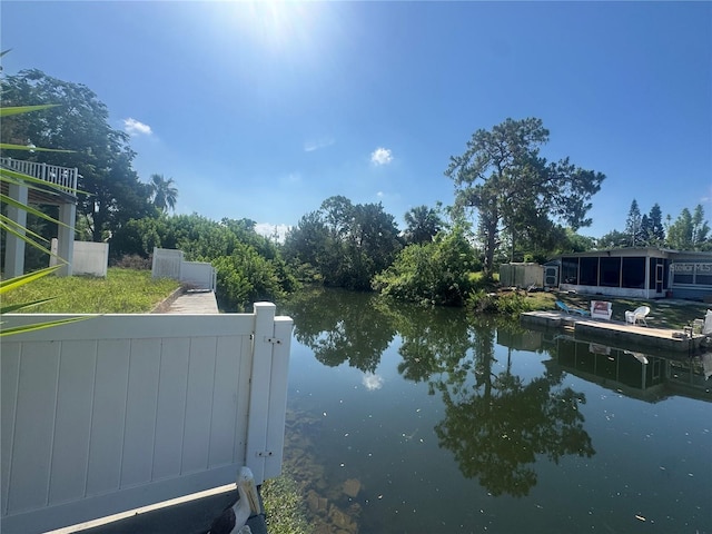 7330 New York Ave, Hudson, FL 34667 - water view with a dock