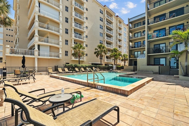 17710 Gulf Blvd Unit 304, Redington Shores, FL 33708 - community pool with a patio
