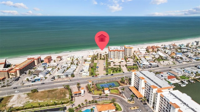 17710 Gulf Blvd Unit 304, Redington Shores, FL 33708 - aerial view of property's location featuring unending shoreline