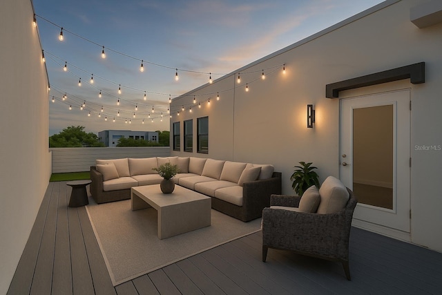 1330 W Gray St Unit 1, Tampa, FL 33606 - wooden deck with outdoor lounge area
