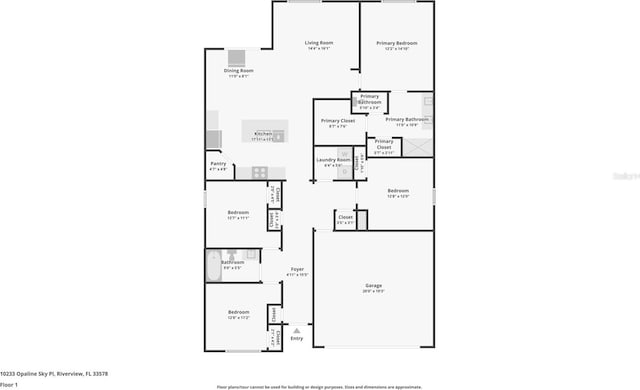 10233 Opaline Sky Pl, Riverview, FL 33578 - home floor plan