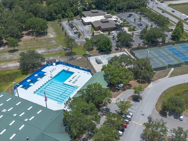 2826 Martha Ln, Land O Lakes, FL 34639 - aerial view of a pool area