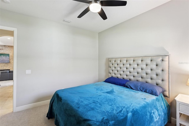 14715 Fishhawk Preserve Dr, Lithia, FL 33547 - carpeted bedroom featuring a ceiling fan and baseboards