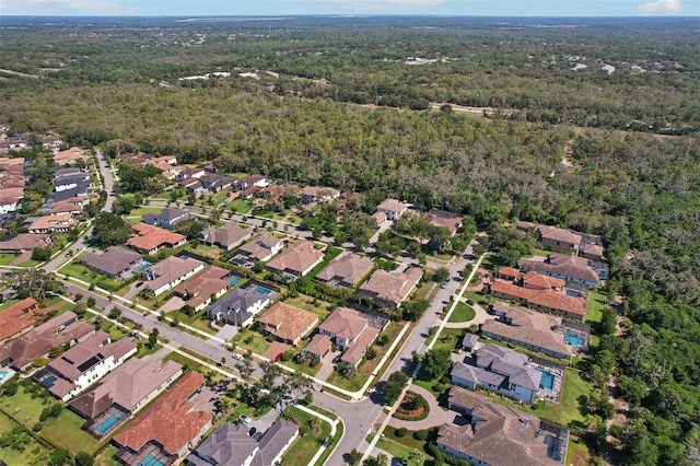 14715 Fishhawk Preserve Dr, Lithia, FL 33547 - view of property location featuring a heavily wooded area and nearby suburban area