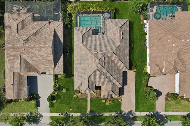 14715 Fishhawk Preserve Dr, Lithia, FL 33547 - aerial view of a pool