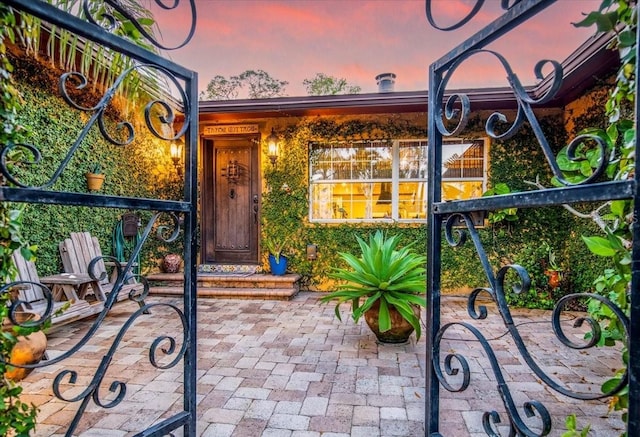 4301 S Lockwood Ridge Rd, Sarasota, FL 34231 - view of patio terrace at dusk