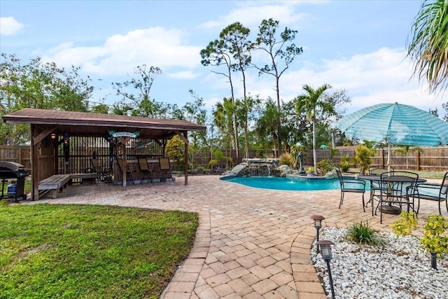 4301 S Lockwood Ridge Rd, Sarasota, FL 34231 - view of pool featuring a patio and grilling area