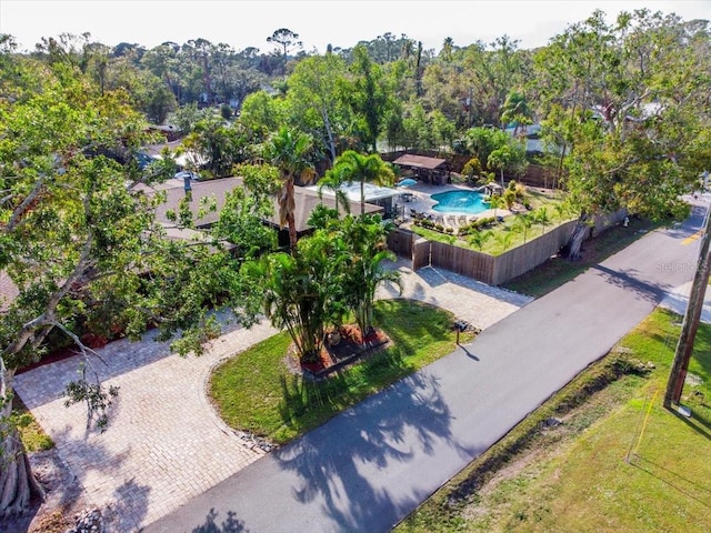 4301 S Lockwood Ridge Rd, Sarasota, FL 34231 - aerial view of a pool area
