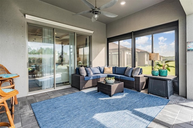 4620 Ballast Crest Cv, Land O Lakes, FL 34638 - sunroom / solarium featuring plenty of natural light