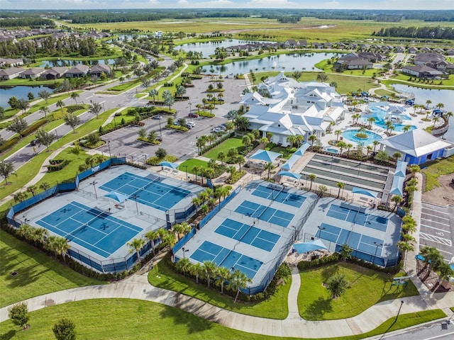 4620 Ballast Crest Cv, Land O Lakes, FL 34638 - aerial perspective of suburban area featuring a nearby body of water