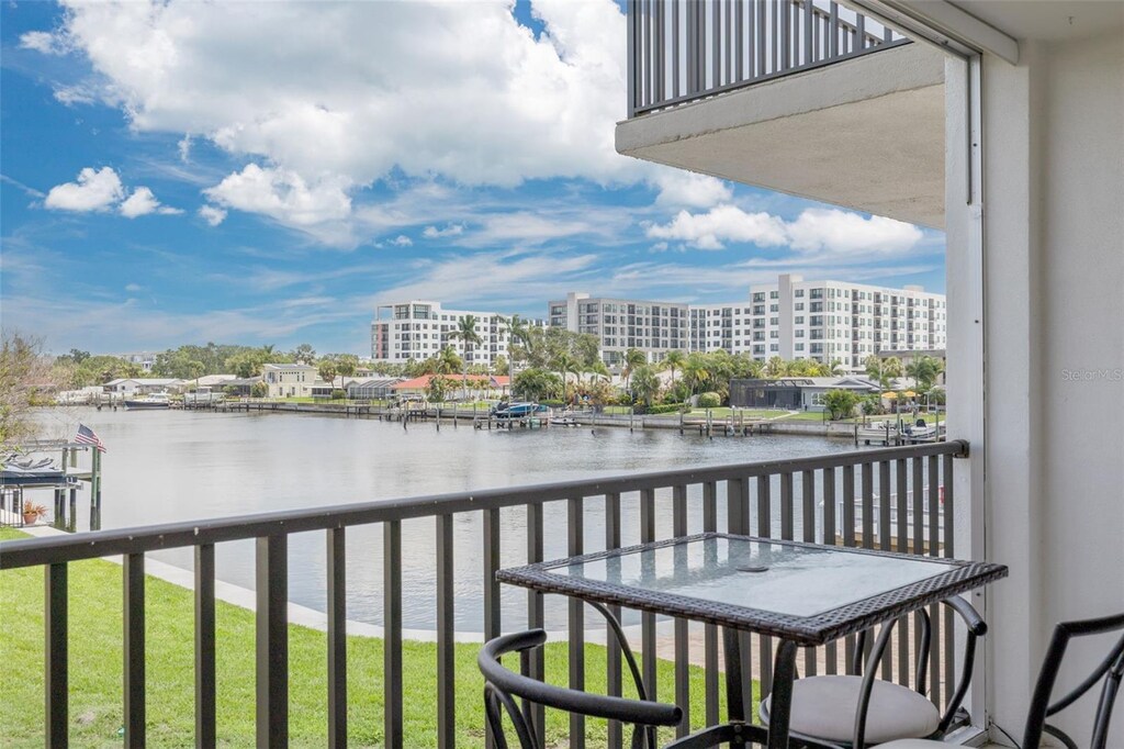 3789 46th Ave S Unit 204, Saint Petersburg, FL 33711 - balcony with a water view