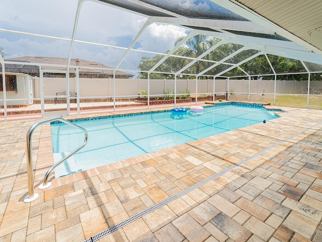 382 Florian Way, Spring Hill, FL 34609 - view of pool featuring a fenced backyard, a lanai, and a patio area