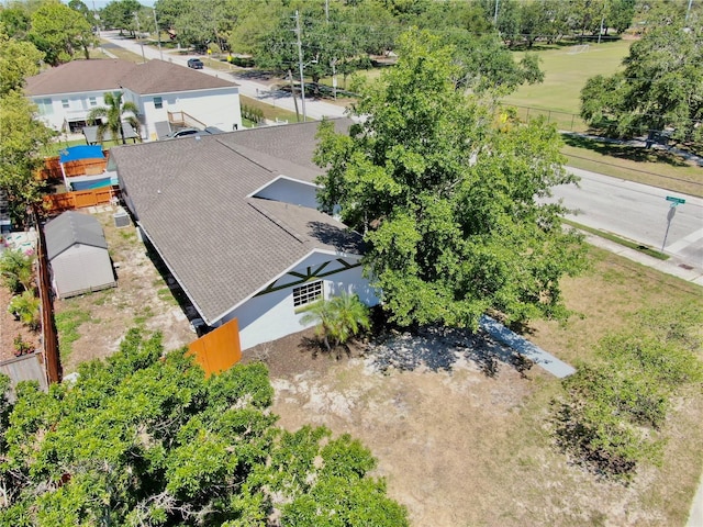829 Riverside Dr, Tarpon Springs, FL 34689 - view from above of property featuring a tree filled landscape