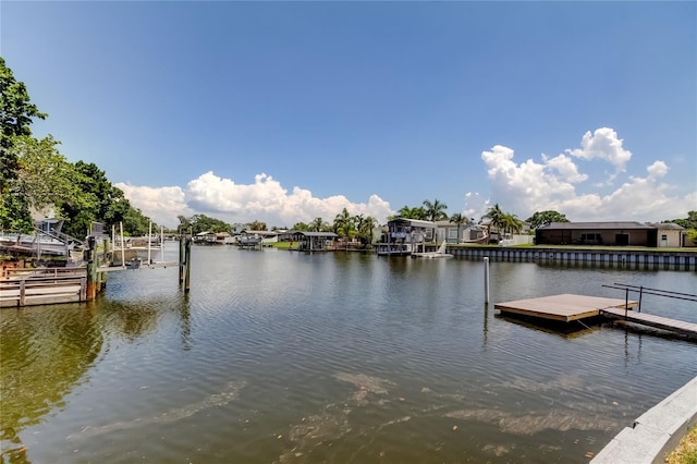 10744 Drummond Rd, Tampa, FL 33615 - dock featuring a water view and boat lift