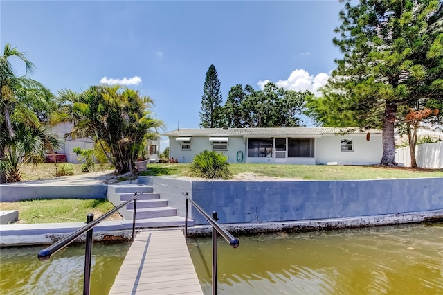 10744 Drummond Rd, Tampa, FL 33615 - dock area featuring a water view