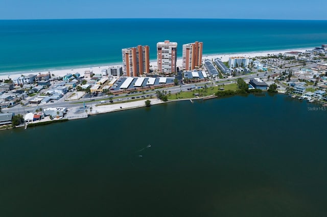 17920 Gulf Blvd Unit 1806, Redington Shores, FL 33708 - aerial view of property and surrounding area featuring a nearby body of water