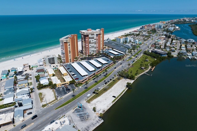 17920 Gulf Blvd Unit 1806, Redington Shores, FL 33708 - aerial view of property and surrounding area with a large body of water and nearby urban area