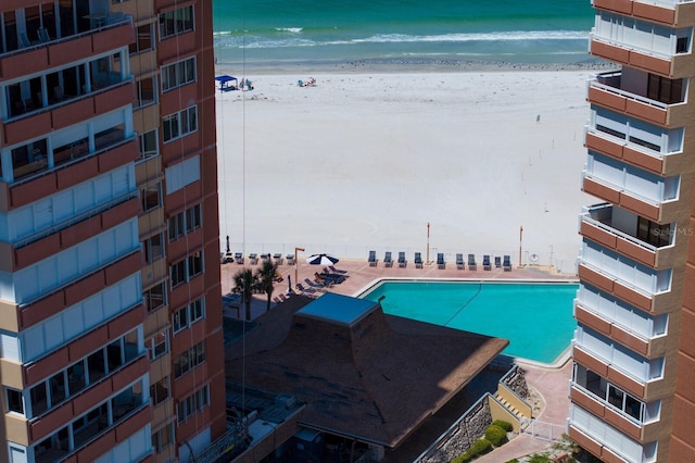 17920 Gulf Blvd Unit 1806, Redington Shores, FL 33708 - view of pool with view of water and beach
