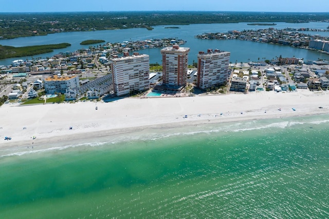 17920 Gulf Blvd Unit 1806, Redington Shores, FL 33708 - aerial view of waterfront with a beach