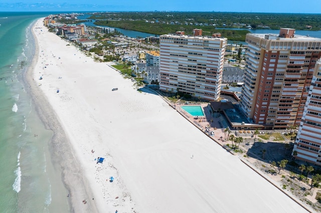 17920 Gulf Blvd Unit 1806, Redington Shores, FL 33708 - drone / aerial view of waterfront with a beach