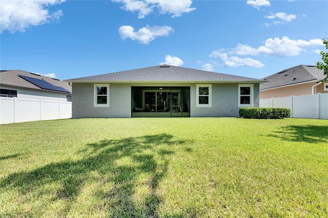 12957 Satin Lily Dr, Riverview, FL 33579 - back of house featuring stucco siding