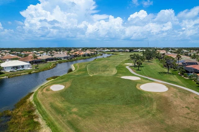 987 Chickadee Dr, Venice, FL 34285 - aerial view of residential area featuring a local golf course and a nearby body of water