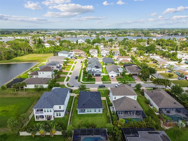 751 Cajeput Loop, Tarpon Springs, FL 34689 - aerial view of residential area featuring a large body of water