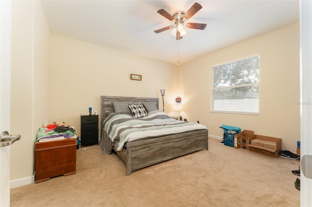 13803 Chalk Hill Pl, Riverview, FL 33579 - carpeted bedroom featuring baseboards and ceiling fan