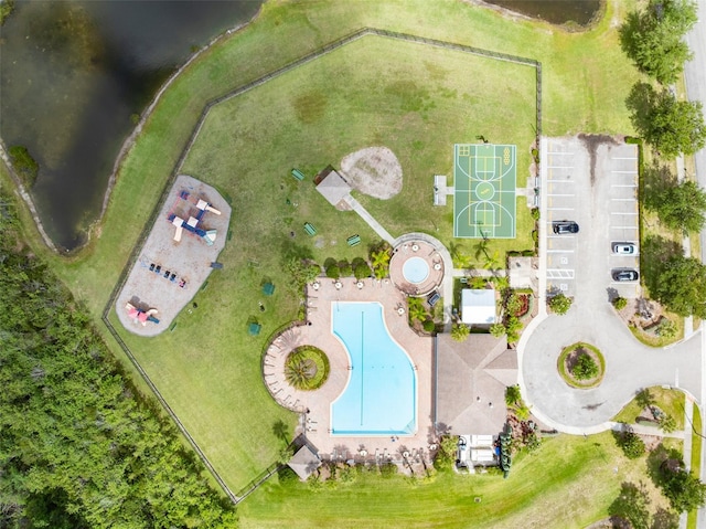 13803 Chalk Hill Pl, Riverview, FL 33579 - drone / aerial view of a pool