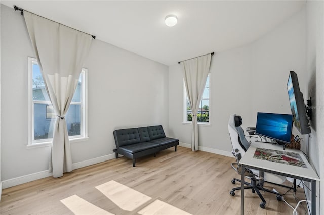 707 9th Ave SW, Ruskin, FL 33570 - home office with wood finished floors and baseboards