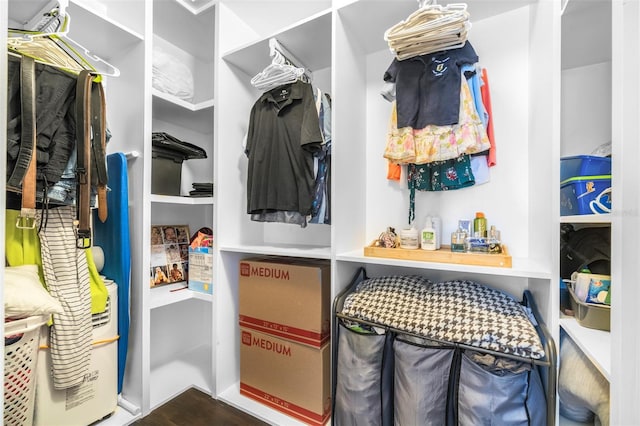 12136 Luftburrow Ln, Hudson, FL 34669 - walk in closet with wood finished floors
