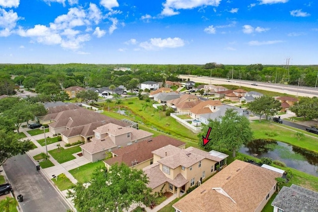 5525 Turtle Crossing Loop, Tampa, FL 33625 - aerial perspective of suburban area with a nearby body of water