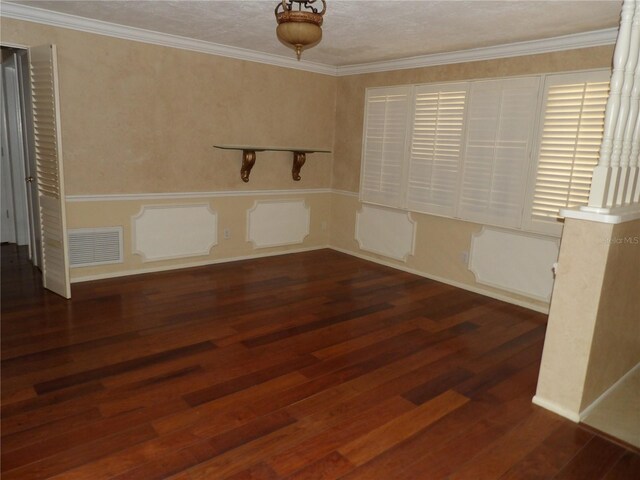 31 Freshwater Dr, Palm Harbor, FL 34684 - empty room featuring wood finished floors and ornamental molding