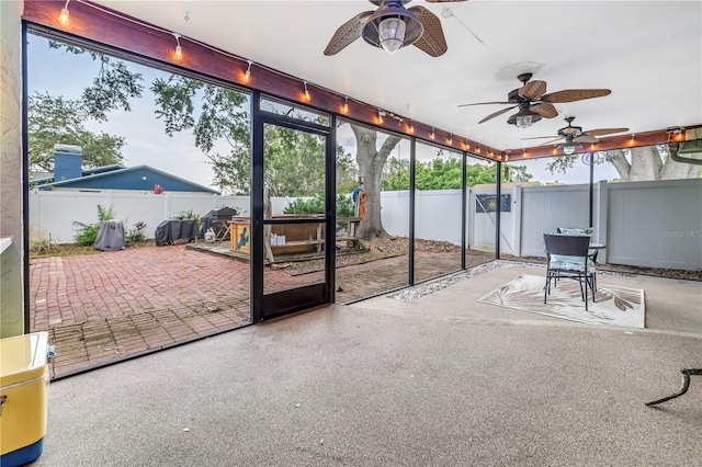 9611 107th Ave N, Largo, FL 33773 - sunroom / solarium featuring ceiling fan