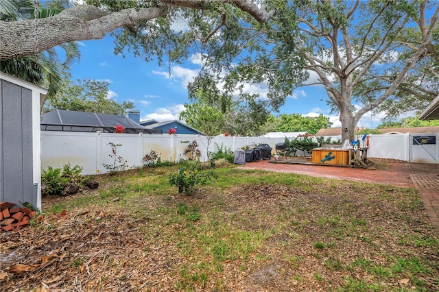 9611 107th Ave N, Largo, FL 33773 - fenced backyard with a patio