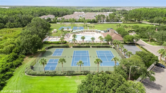 19635 Bellehurst Loop, Land O Lakes, FL 34638 - bird's eye view of a pool area