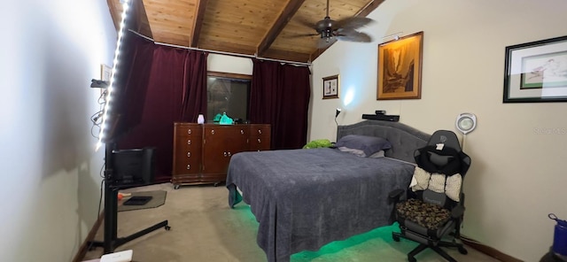 5310 Pebble Beach Dr Unit F, Orlando, FL 32811 - bedroom with carpet flooring, wood ceiling, and a ceiling fan