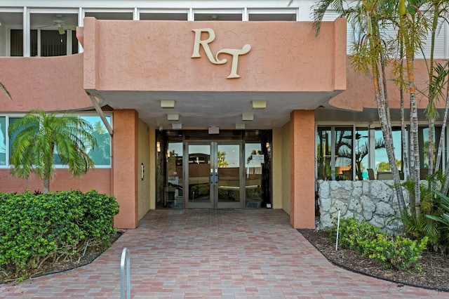 17920 Gulf Blvd Unit 1901, Redington Shores, FL 33708 - entrance to property with french doors and stucco siding