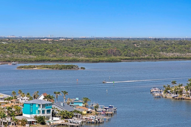 17920 Gulf Blvd Unit 1901, Redington Shores, FL 33708 - water view with a heavily wooded area