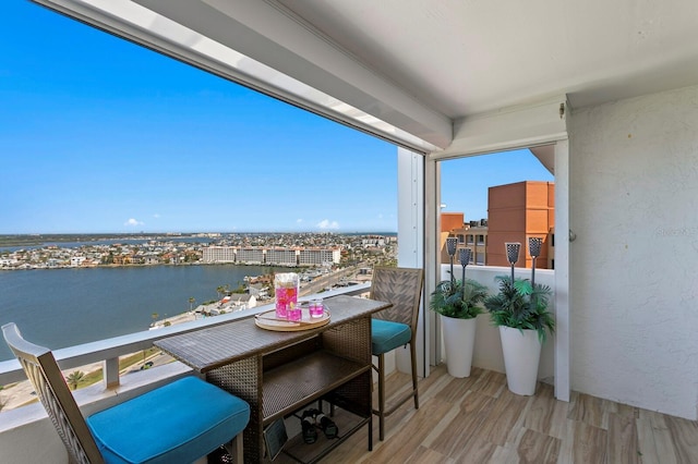 17920 Gulf Blvd Unit 1901, Redington Shores, FL 33708 - balcony with a water view and a view of city