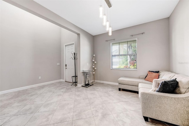 11726 Sunburst Marble Rd, Riverview, FL 33579 - sitting room featuring light tile patterned floors and baseboards