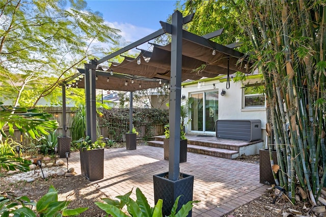 1402 E Mohawk Ave, Tampa, FL 33604 - view of patio / terrace featuring a pergola