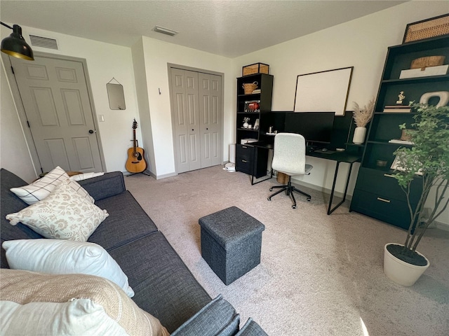 10123 Carp Hollow Rd, Sun City Center, FL 33573 - carpeted home office with baseboards