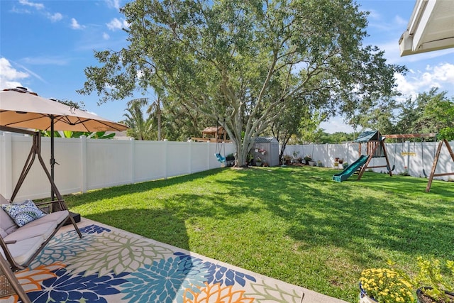 11927 Steppingstone Blvd, Tampa, FL 33635 - view of yard with a playground