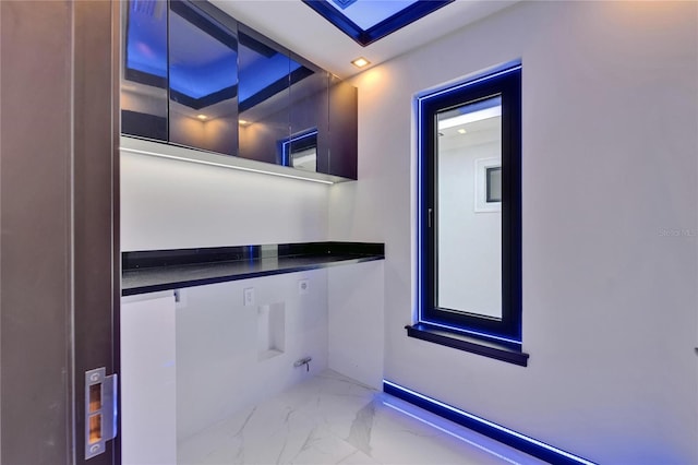 6530 Simone Shores Cir, Apollo Beach, FL 33572 - interior space with marble look tiles