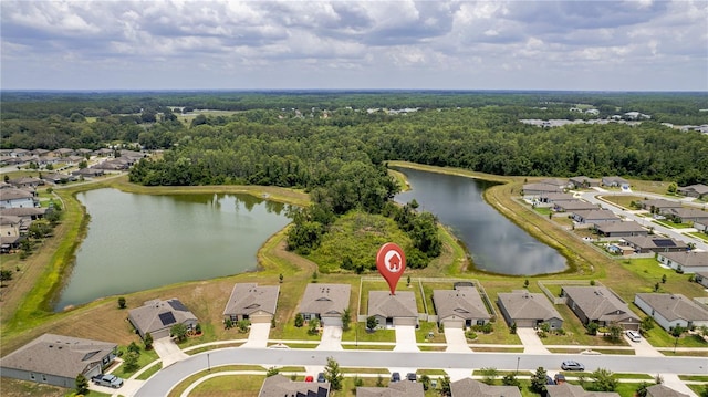 12170 Gothic Rd, Spring Hill, FL 34610 - aerial view of property and surrounding area with nearby suburban area and a nearby body of water