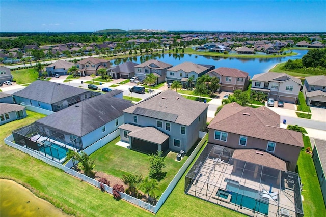 11612 Sunburst Marble Rd, Riverview, FL 33579 - aerial perspective of suburban area featuring a nearby body of water