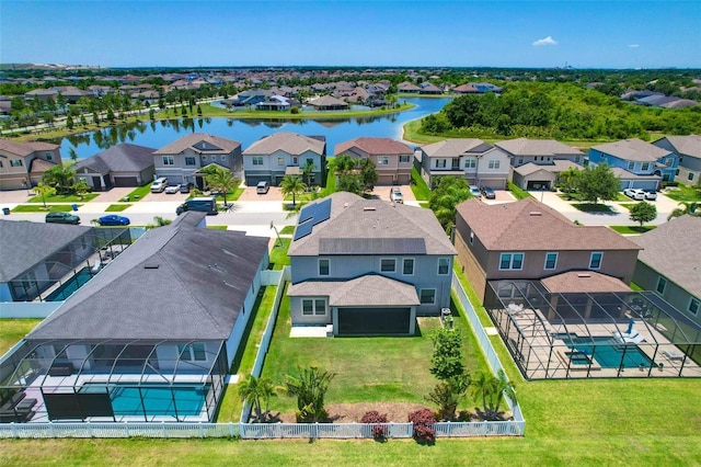 11612 Sunburst Marble Rd, Riverview, FL 33579 - aerial perspective of suburban area with a large body of water
